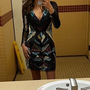 Multicolor short dress